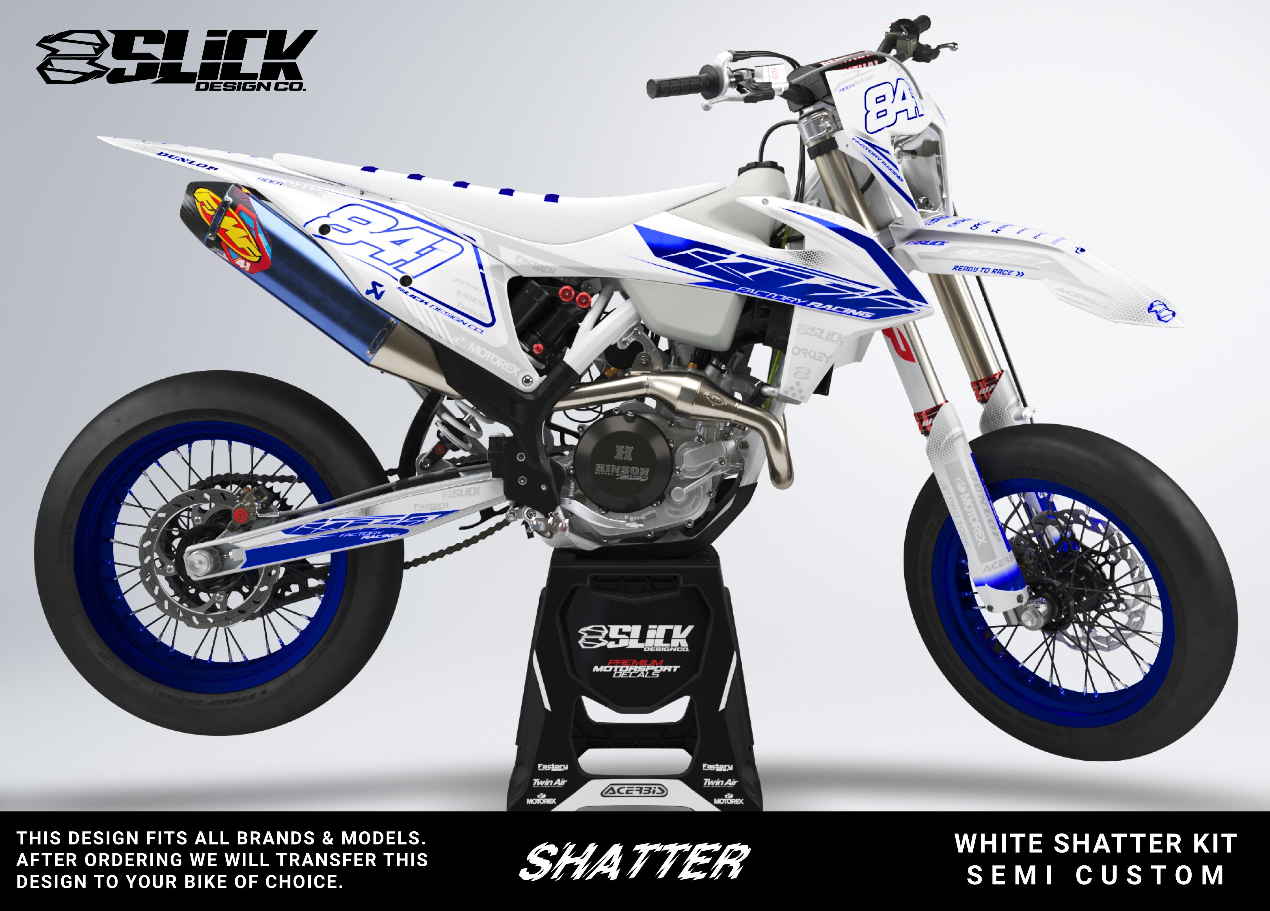 WHITE SHATTER - GRAPHICS KIT (ADD FLUO DOWN BELOW!)