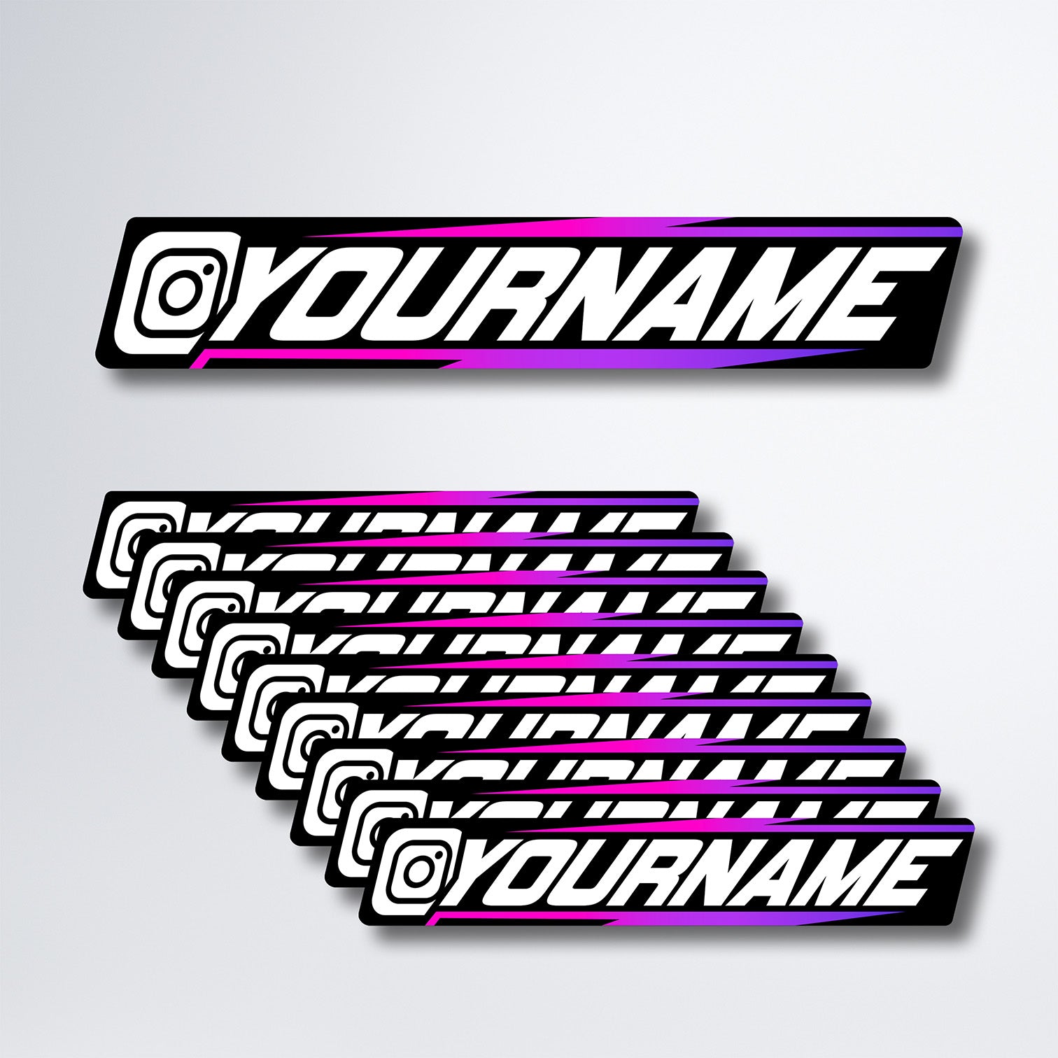 Matching Instagram Tag Stickers