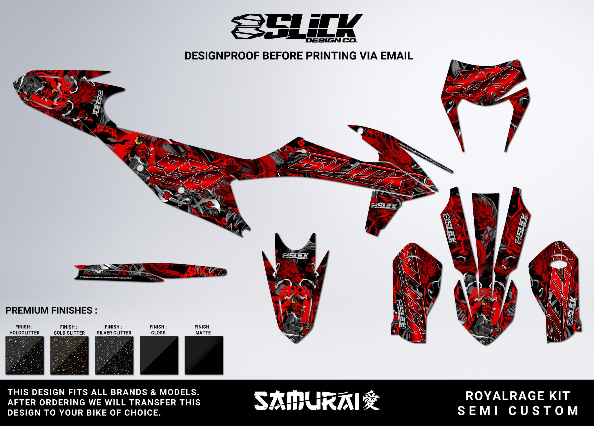 NEW! SAMURAI - GRAPHICS KIT