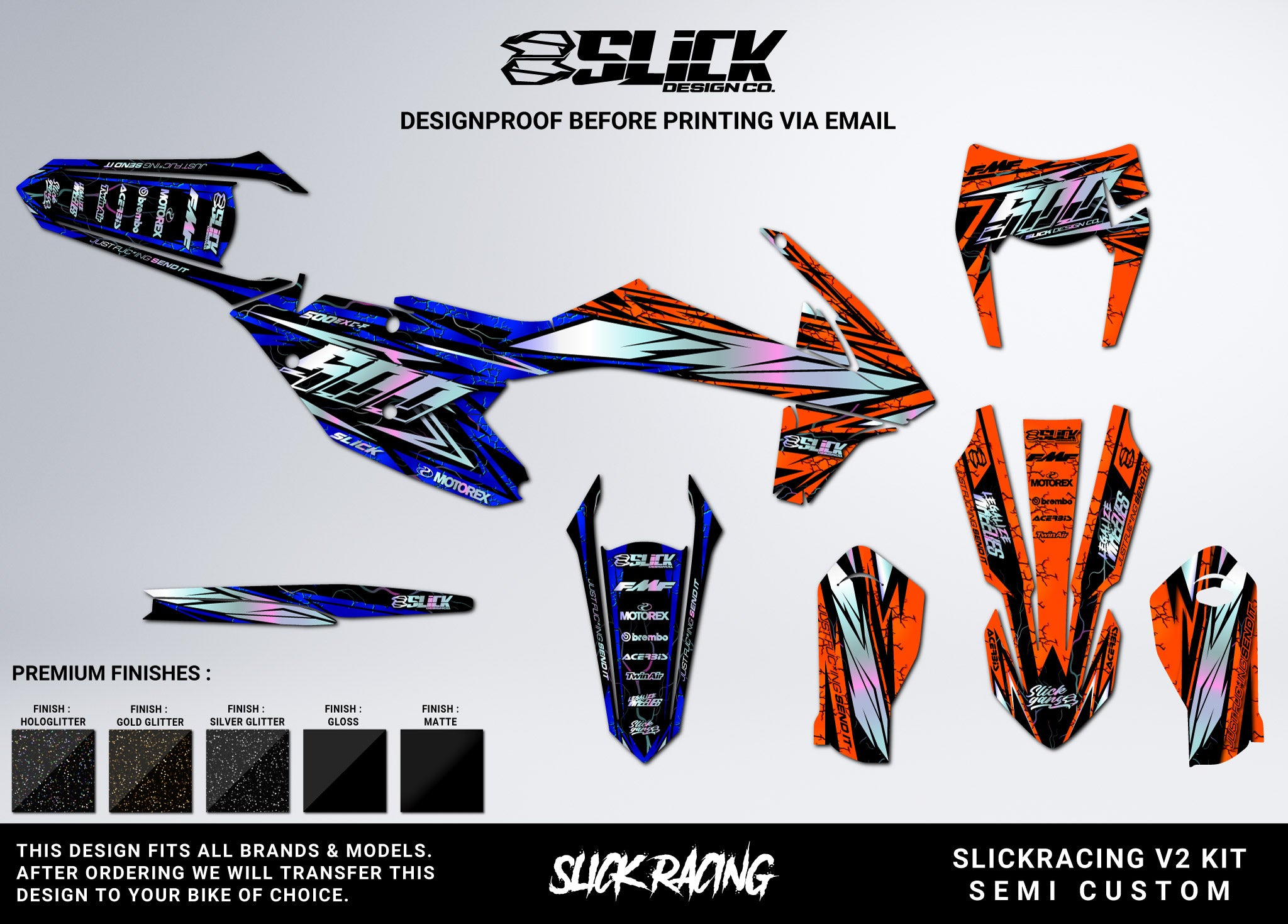NEW! SLICKRACING V2 - GRAPHICS KIT