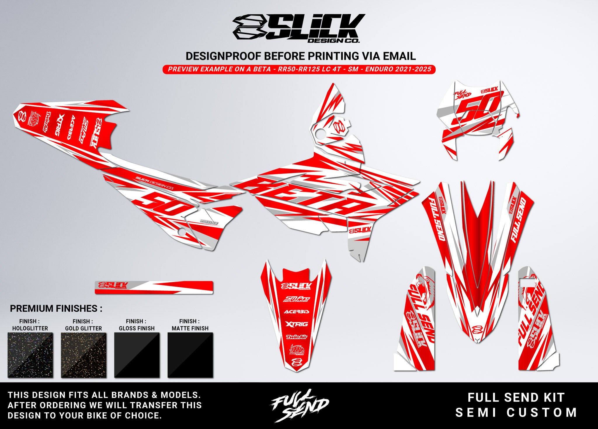 WHITE FULLSEND - GRAPHICS KIT